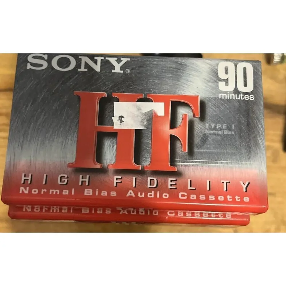 Lot of 8 Sony HF C-90HFC 90 Minute Blank Cassette Tape High Fidelity Normal Bias